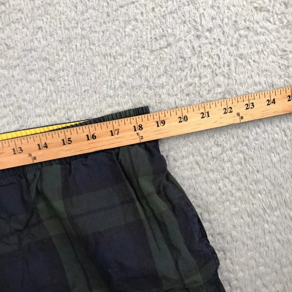 Polo Sport Ralph Lauren Swim‎ Trunks Mens L Plaid Black Watch Mesh Lined Short